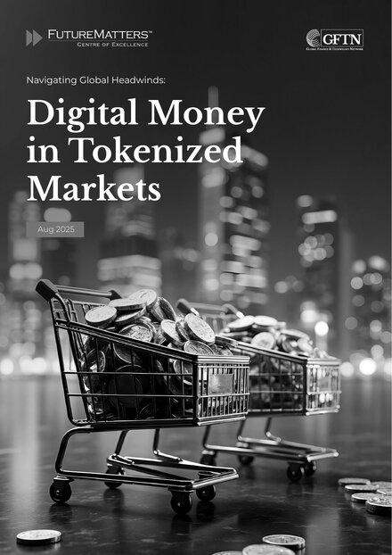 Cover of the whitepaper 'Navigating Global Headwinds: Digital Money in Tokenized Markets'